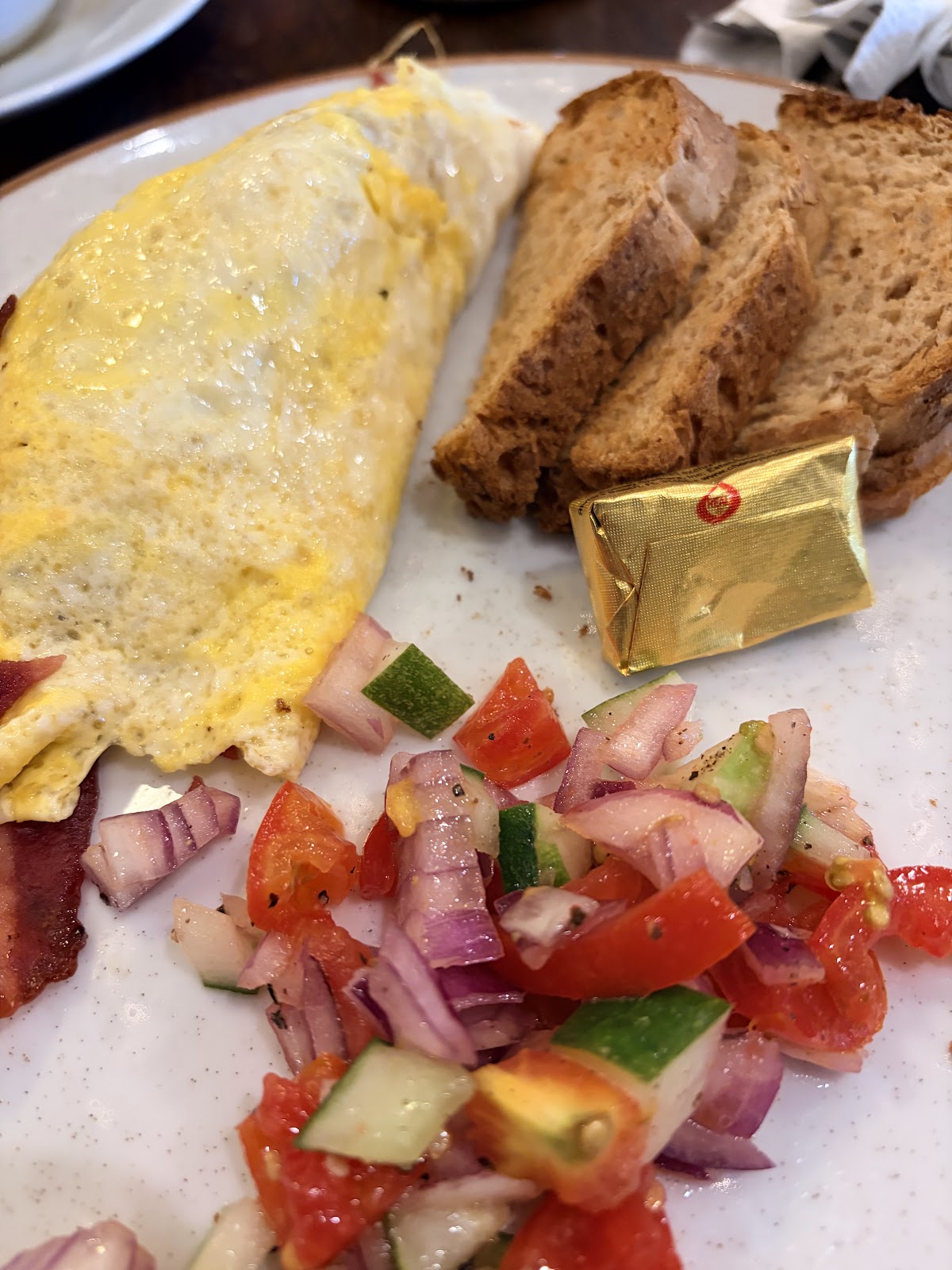Omelette breakfast